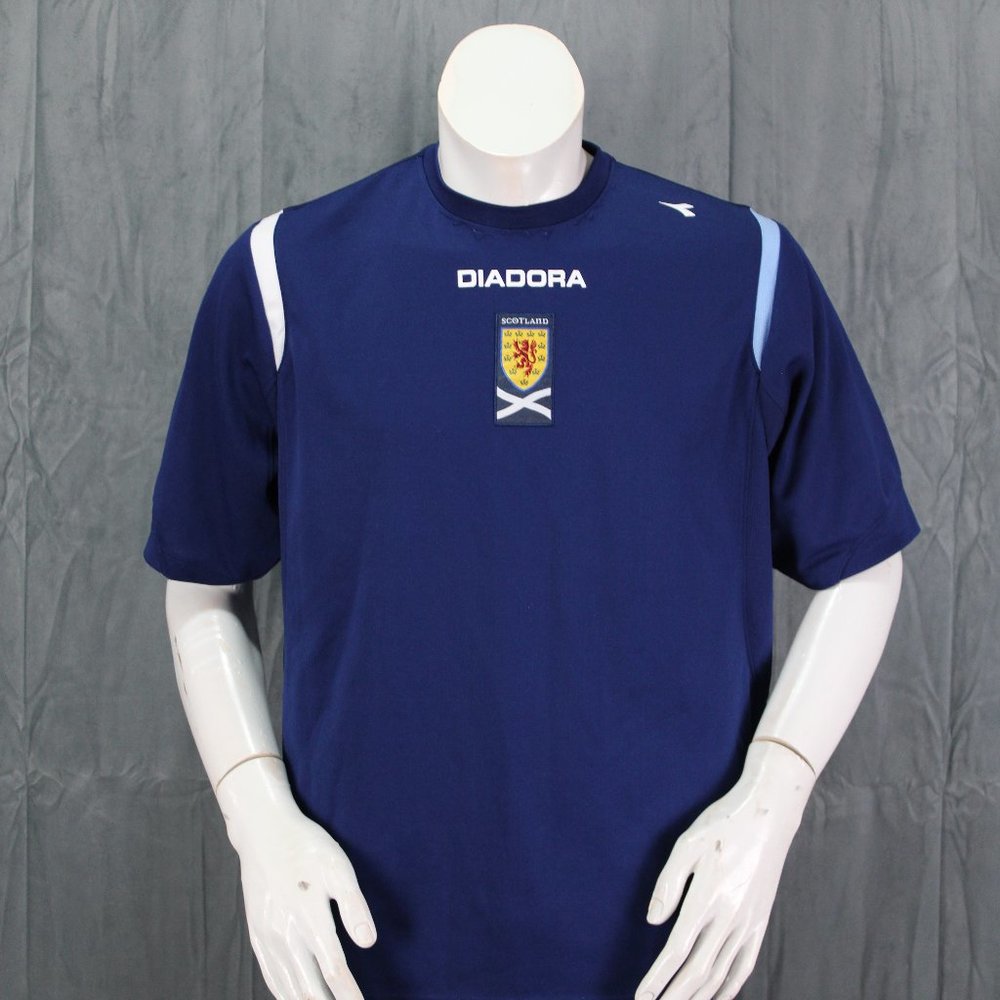 Team Scotland Jersey - 2004 Home Jersey by Diadora - Men's Large
